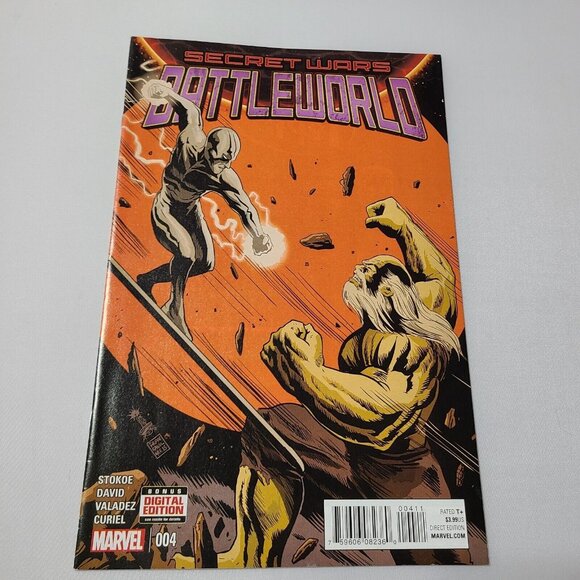 Secret Wars Battleworld #4 Marvel Comics 2015 VF Cover A Silver Surfer Galactus - Picture 11 of 16